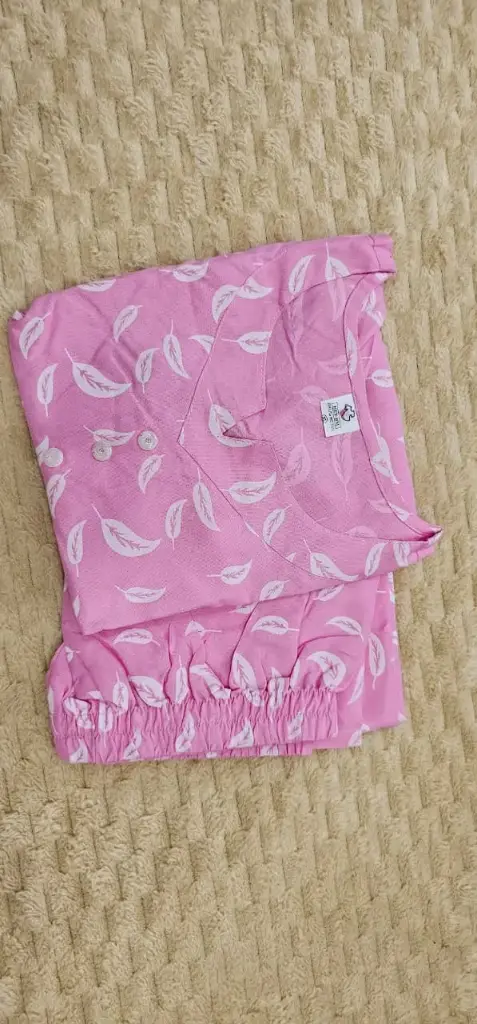 Short cord suit pink