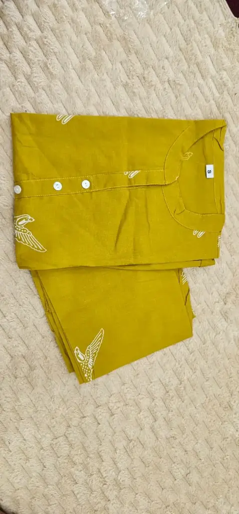 Yellow Short cord suit