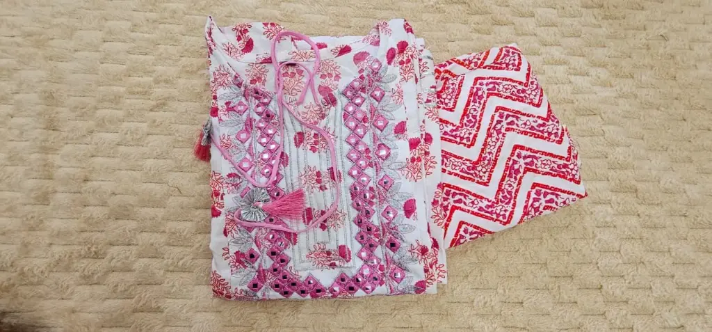 Jaipuri state kurta set